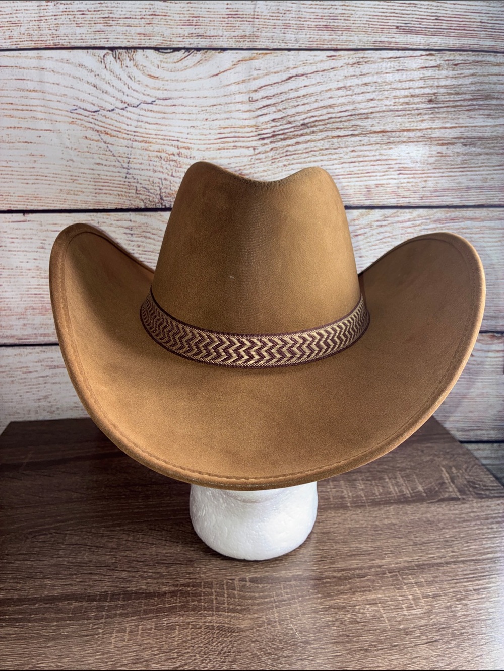 Unbranded Classic Tan Western Cowgirl Hat - Women’s Accessories 23”